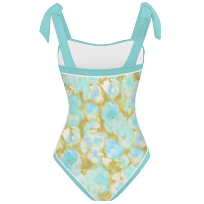 Fashion Printed One Piece Swimsuit And Cover Up 2305105538