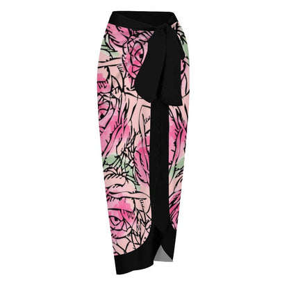 Fashion Printed One Piece Swimsuit And Cover Up 2305105223