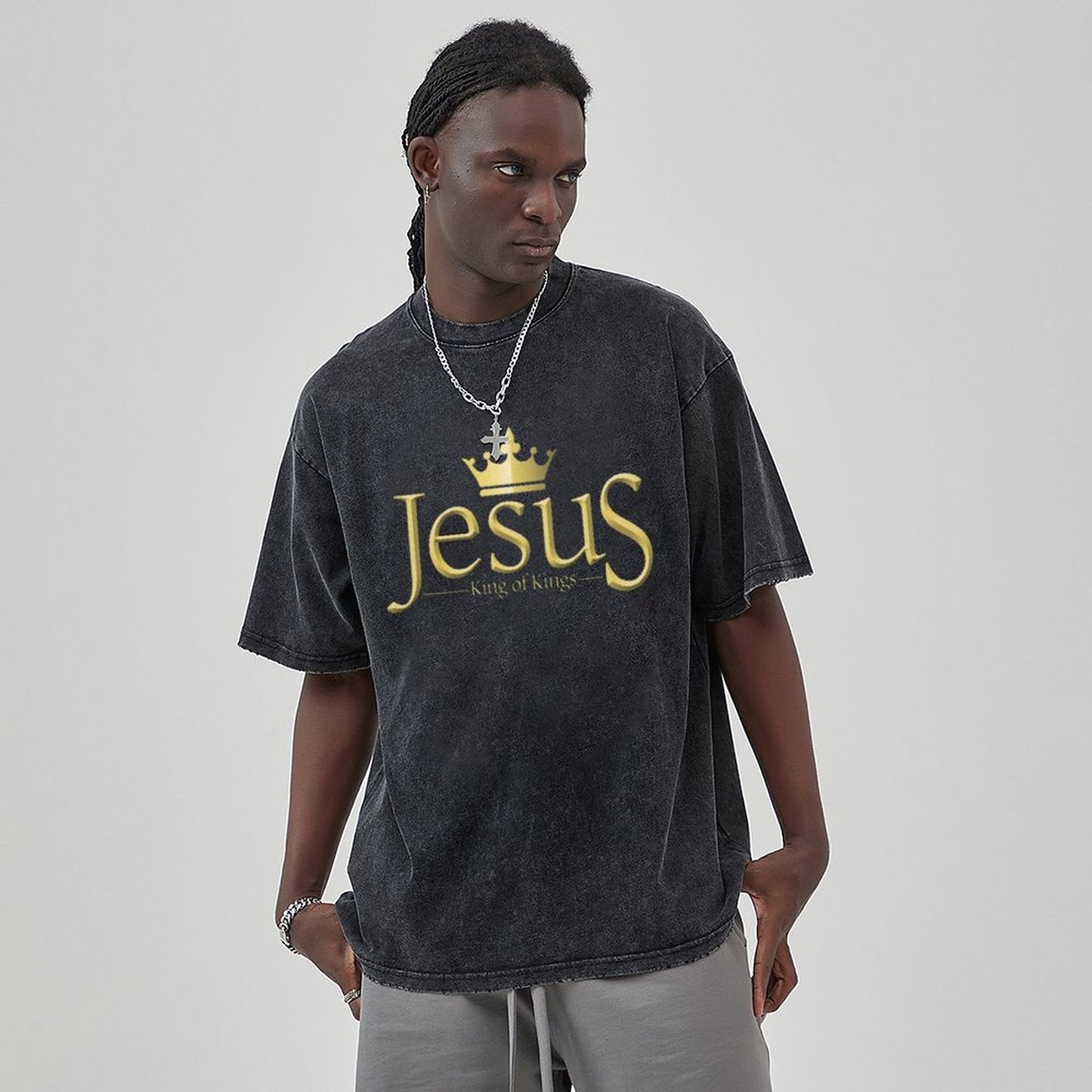 Unisex Vintage Solid Wash T-Shirts 2305103945