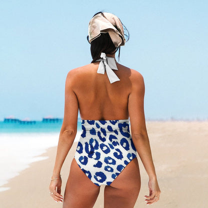 Casual Printed One Piece Swimsuit And Cover Up 2306102438