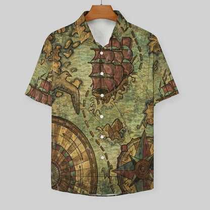 Men's Fashion Casual Printed Short Sleeve Shirts 2306104364