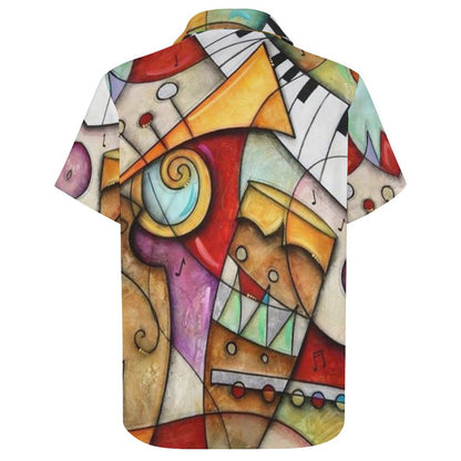 Men's Hawaiian Print Resort Shirt 2305102029