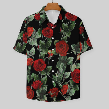Men's Fashion Casual Printed Short Sleeve Shirts 2305107067