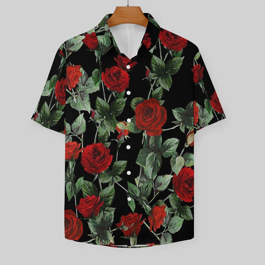 Men's Fashion Casual Printed Short Sleeve Shirts 2305107067