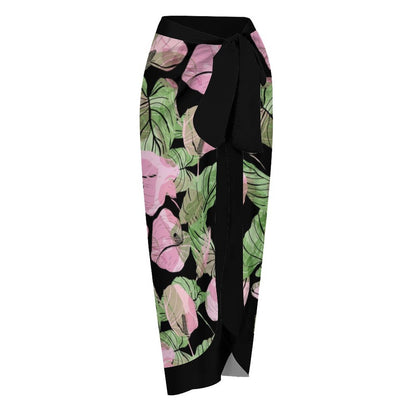 Casual Printed One-Piece Swimsuit And Cover Up 2305102413