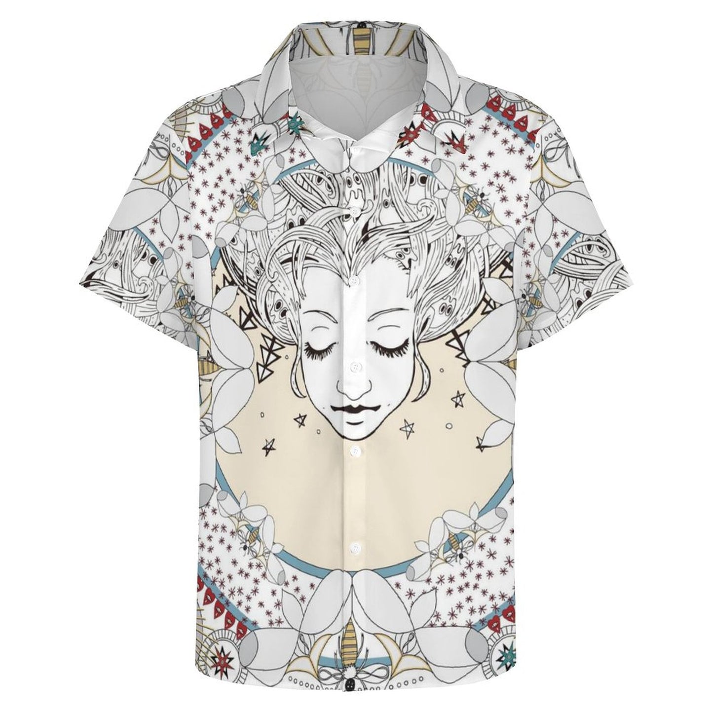 Men's Fashion Casual Printed Short Sleeve Shirts 2306101328