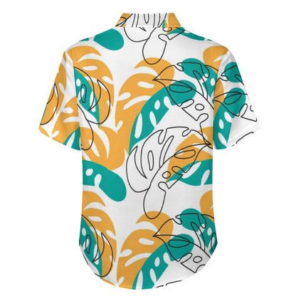 Men's Botanical Print Vacation Hawaiian Shirt 2306104583