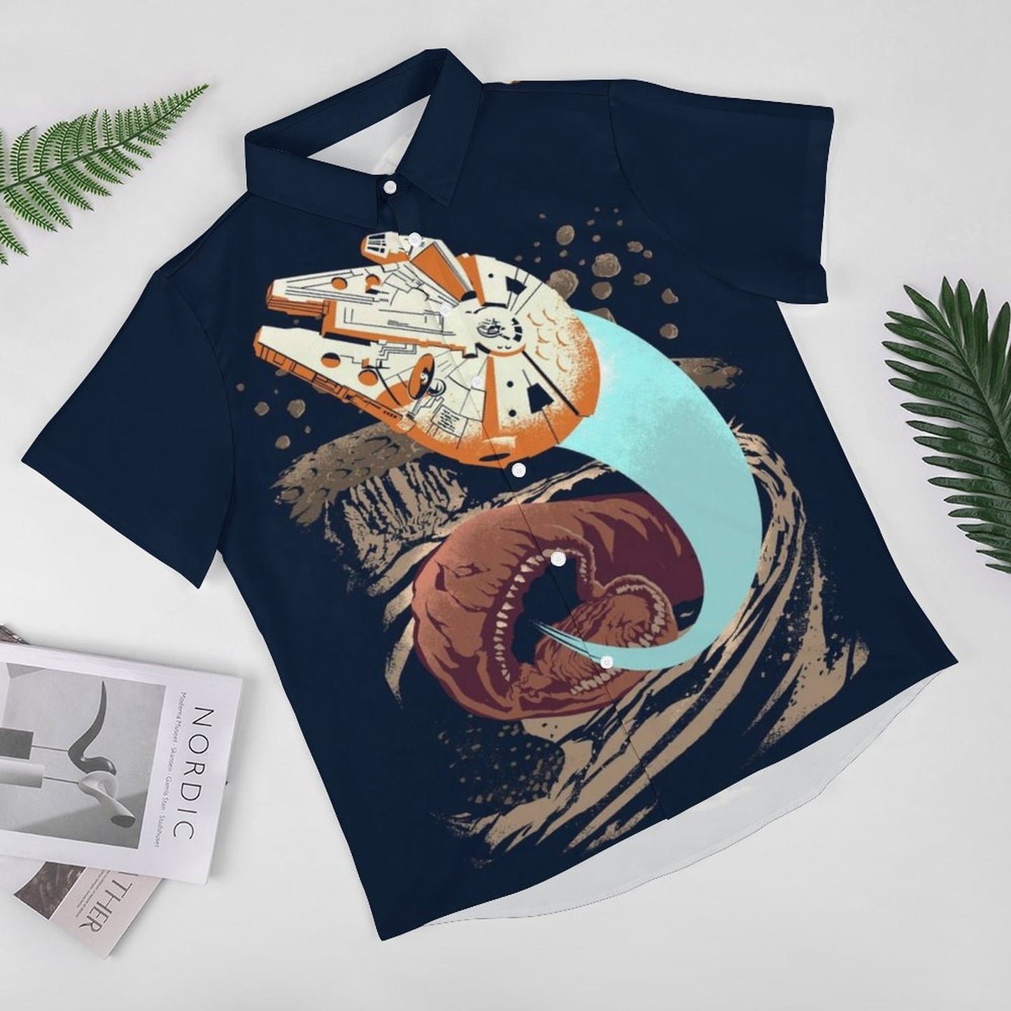 Men's Fashion Casual Printed Short Sleeve Shirts 2306101395