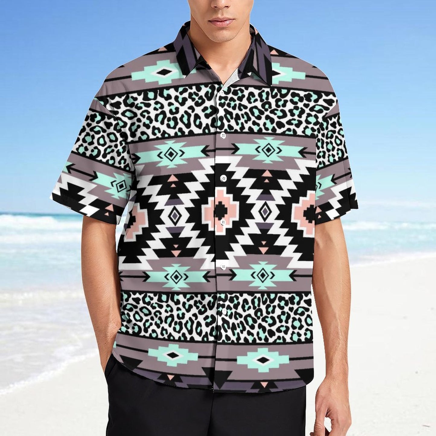 Men's Fashion Casual Printed Short Sleeve Shirts 2306101717
