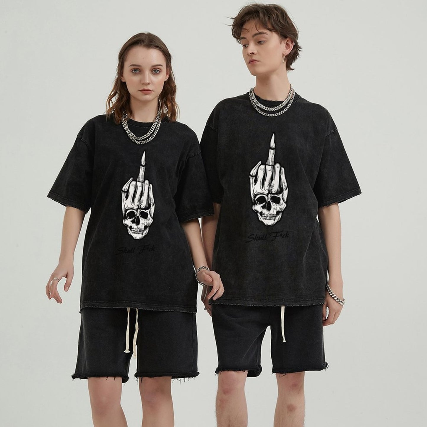 Unisex Vintage Solid Wash T-Shirts 2305102848