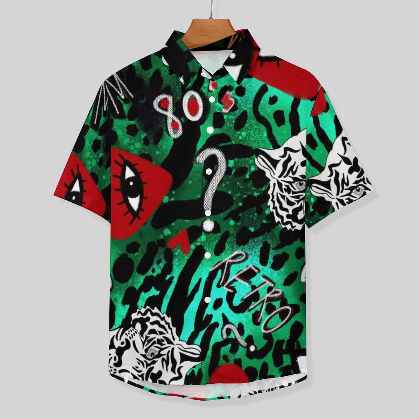 Men's Leopard Print Vacation Hawaiian Shirt 2306104894