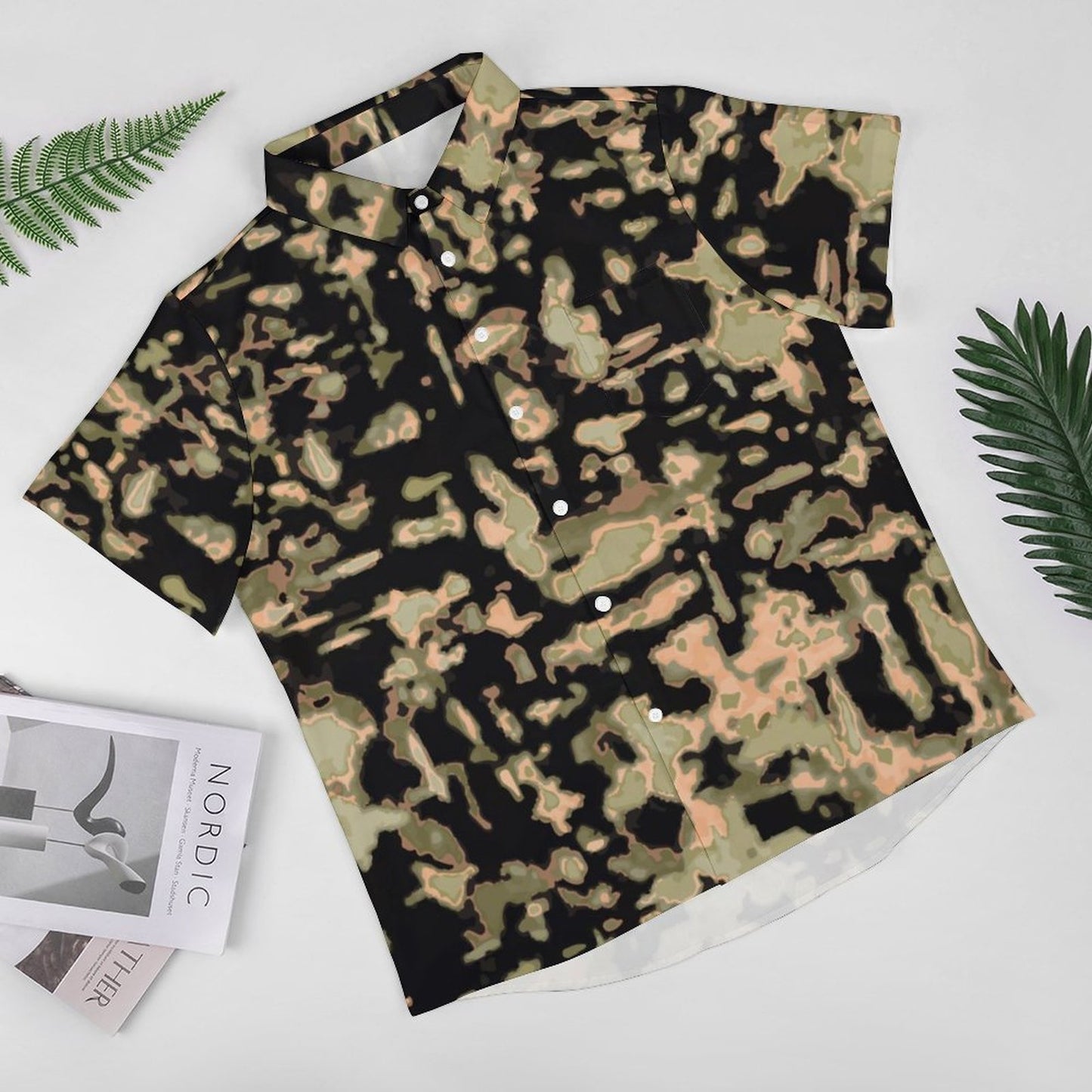 Men's Hawaiian Casual Short Sleeve Shirt 2306105272