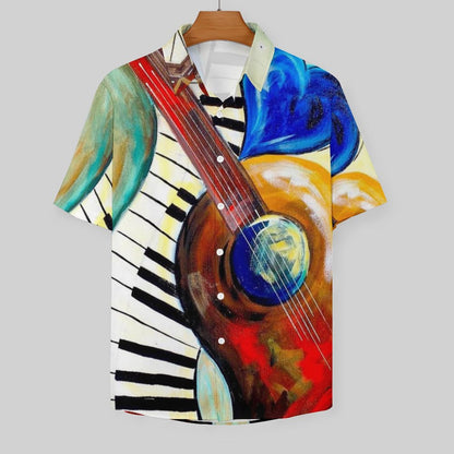 Men's Hawaiian Print Resort Shirt 2305102022