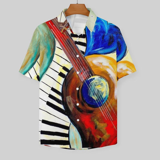 Men's Hawaiian Print Resort Shirt 2305102022