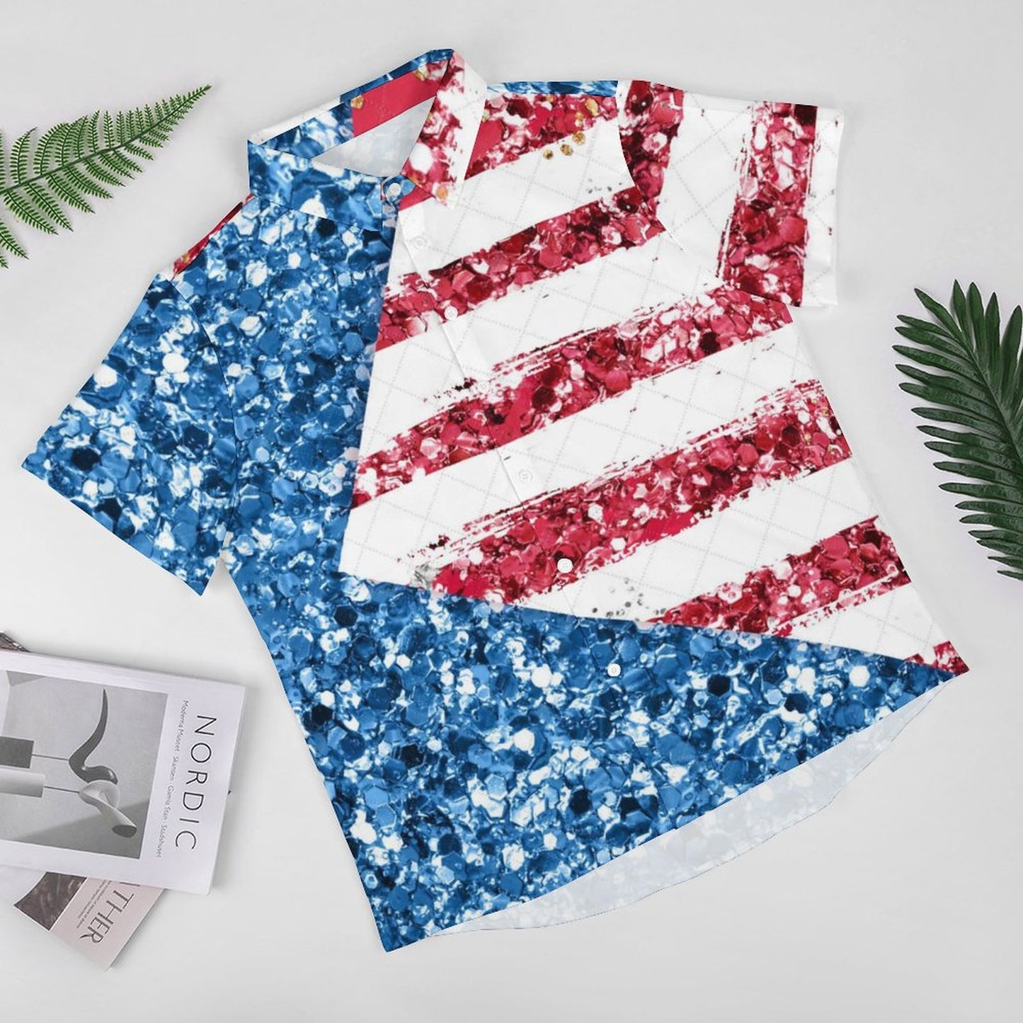 Men's Fashion Casual Printed Short Sleeve Shirts 2306103816