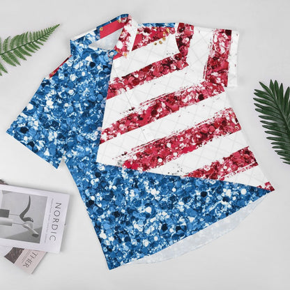 Men's Fashion Casual Printed Short Sleeve Shirts 2306103816