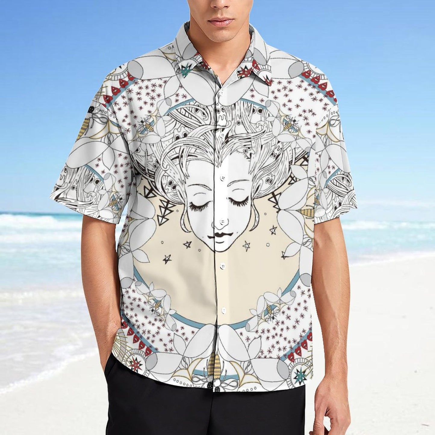 Men's Fashion Casual Printed Short Sleeve Shirts 2306101328