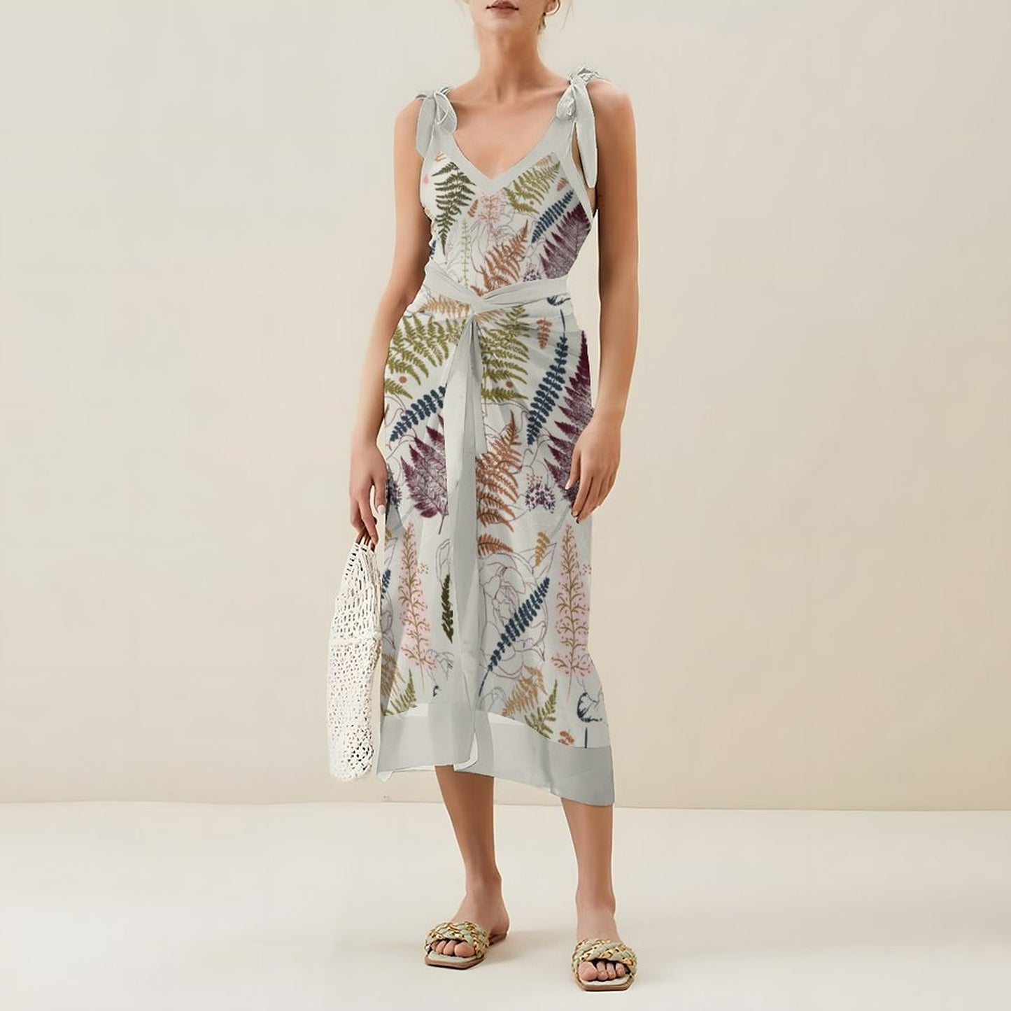 Casual Printed One-Piece Swimsuit And Cover Up 2305102674
