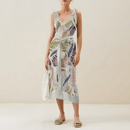 Casual Printed One-Piece Swimsuit And Cover Up 2305102674
