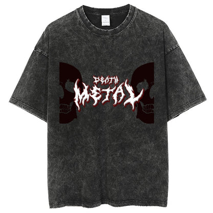 Unisex Vintage Solid Wash T-Shirts 2305102845
