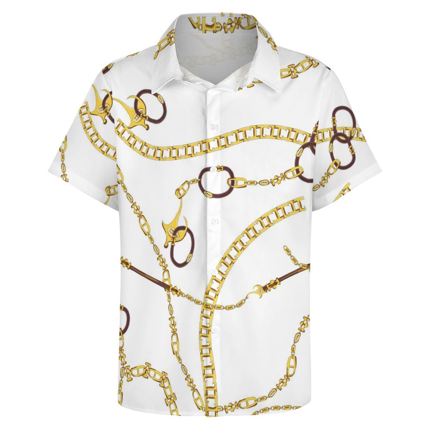 Men's Fashion Casual Printed Short Sleeve Shirts 2306100785