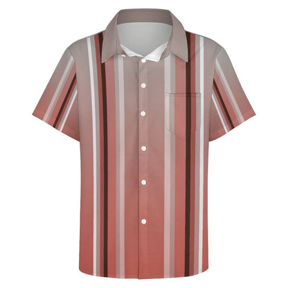 Men's Hawaiian Print Resort Shirt 2305100185