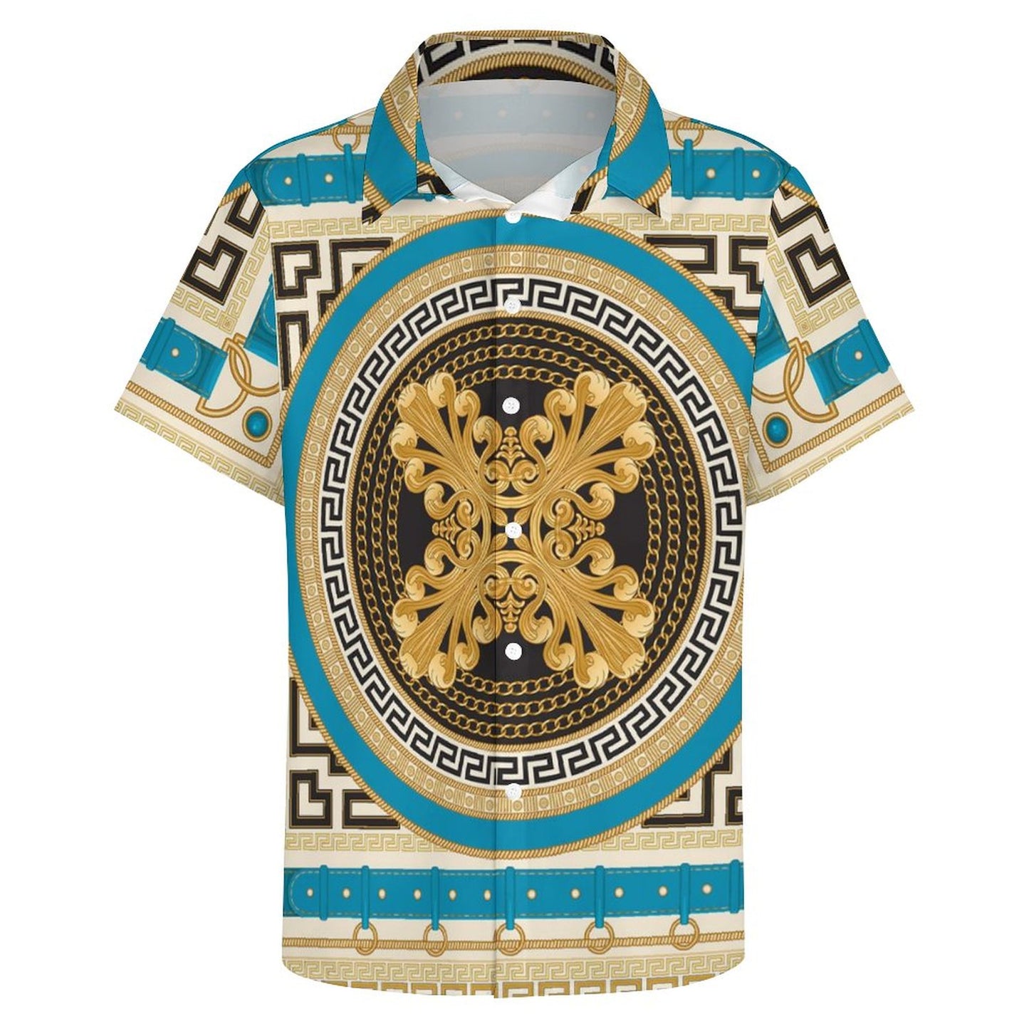 Men's Fashion Casual Printed Short Sleeve Shirts 2306100455