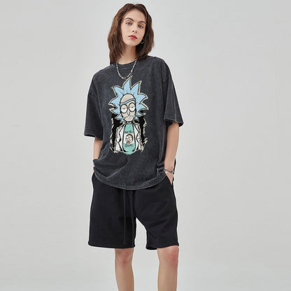 Unisex Vintage Solid Wash T-Shirts 2305103414