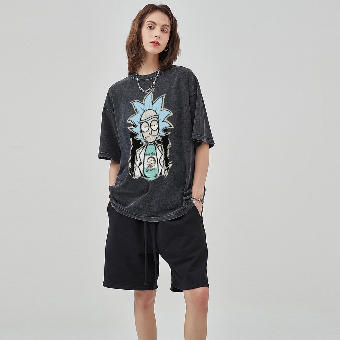 Unisex Vintage Solid Wash T-Shirts 2305103414