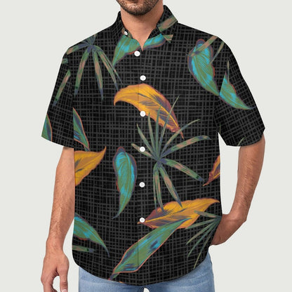 Men's Botanical Print Vacation Hawaiian Shirt 2306104582