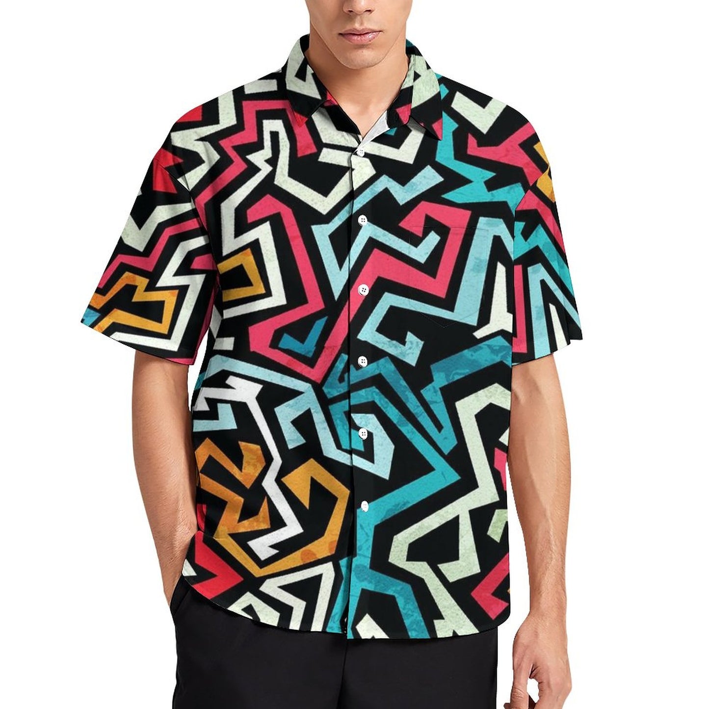 Men's Hawaiian Casual Short Sleeve Shirt 2306105785