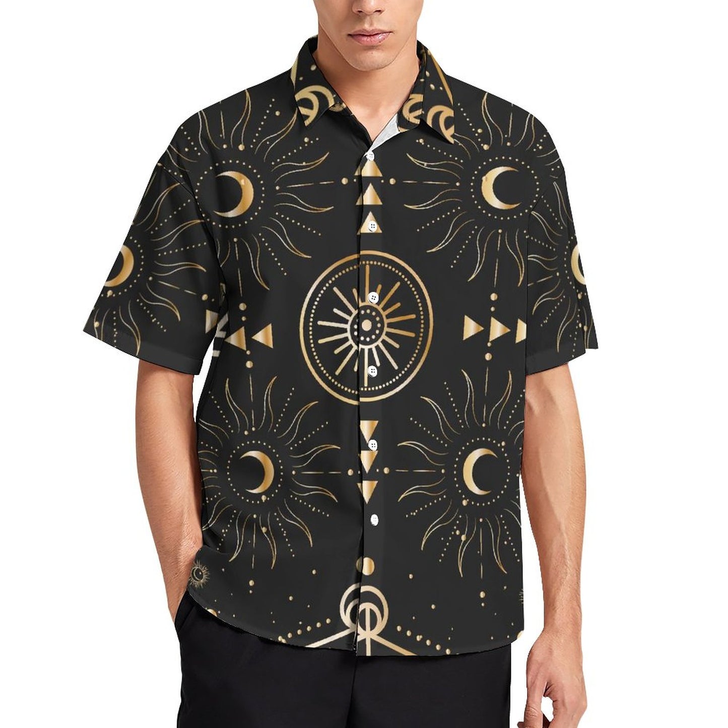 Men's Fashion Casual Printed Short Sleeve Shirts 2306101054