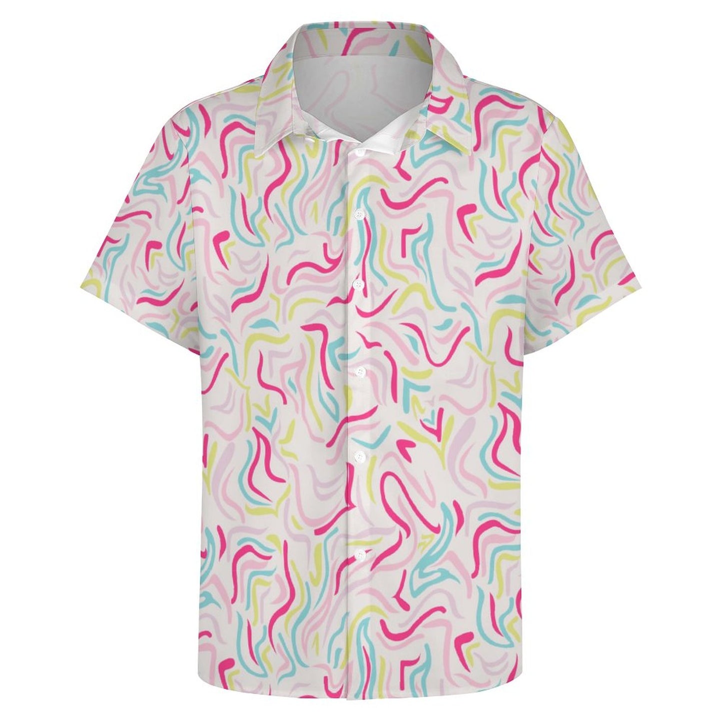 Men's Fashion Casual Printed Short Sleeve Shirts 2305107051