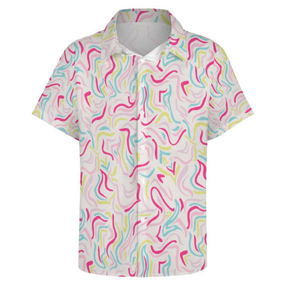 Men's Fashion Casual Printed Short Sleeve Shirts 2305107051