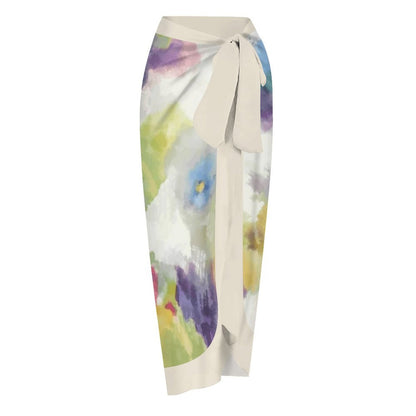 Casual Printed One Piece Swimsuit And Cover Up 2305105886