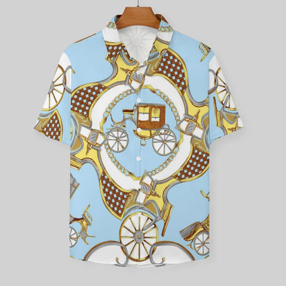 Men's Fashion Casual Printed Short Sleeve Shirts 2306101342