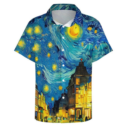 Men's Hawaiian Print Resort Shirt 2305101774