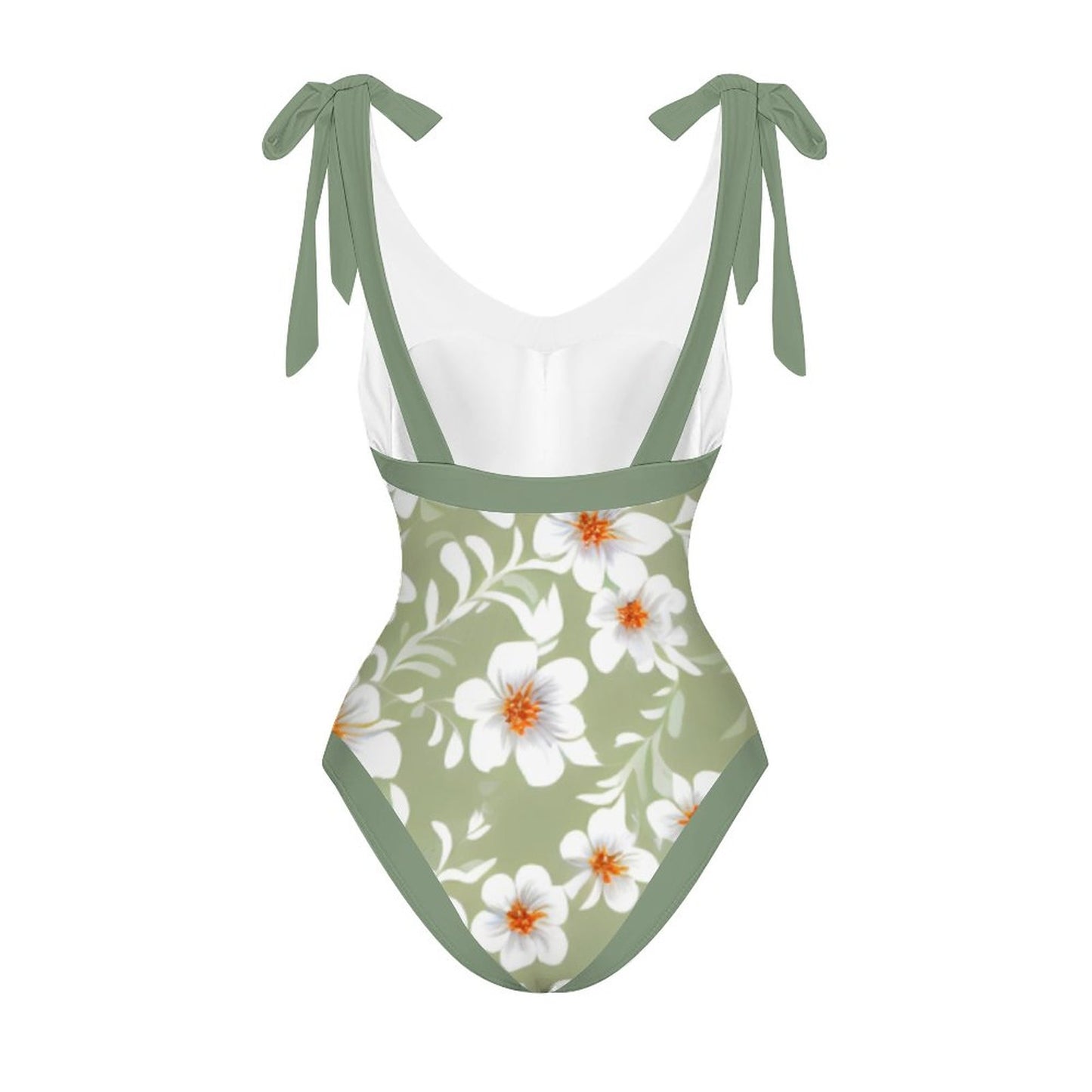 Casual Printed One-Piece Swimsuit And Cover Up 2305102419