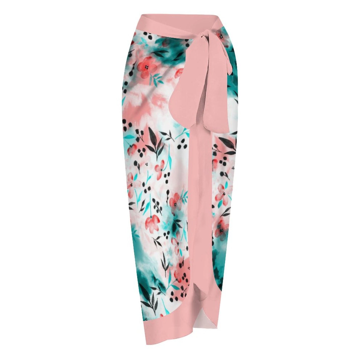 Casual Printed One-Piece Swimsuit And Cover Up 2305102411