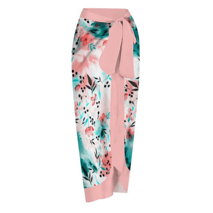 Casual Printed One-Piece Swimsuit And Cover Up 2305102411