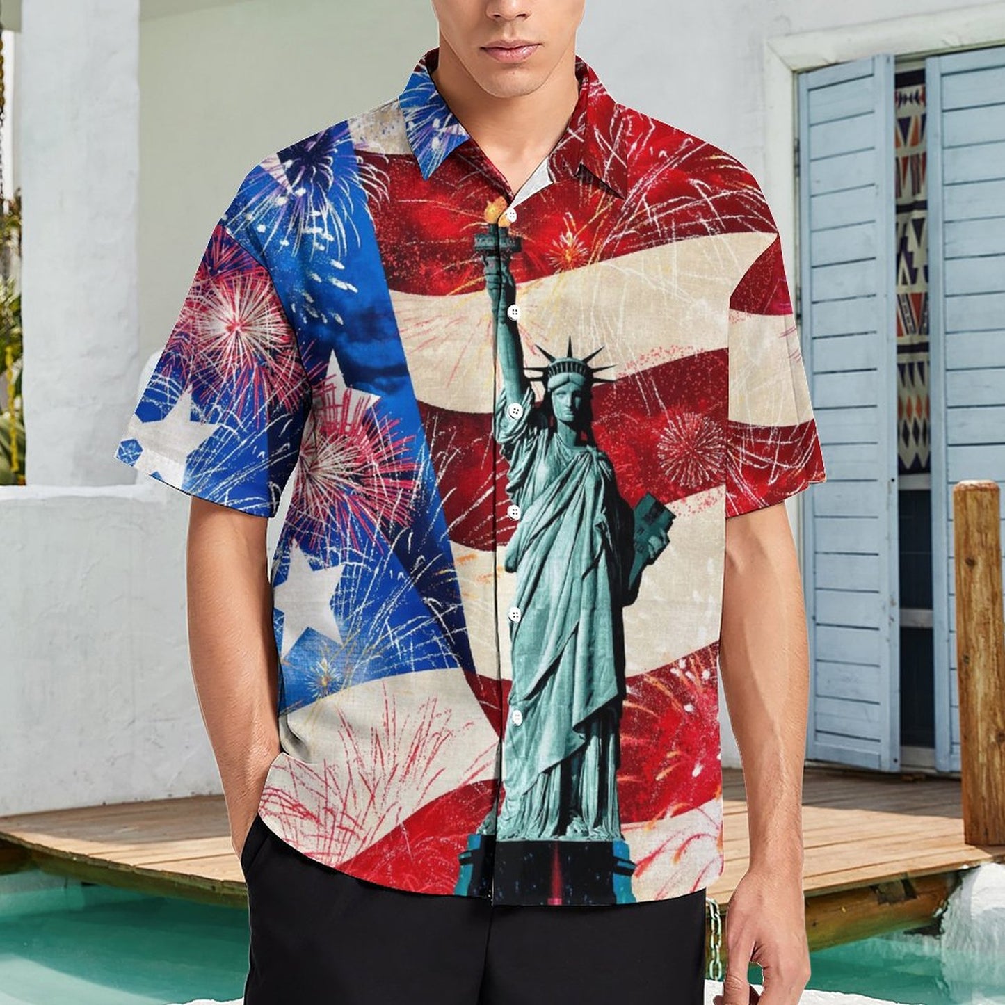 Men's Fashion Casual Printed Short Sleeve Shirts 2306105800