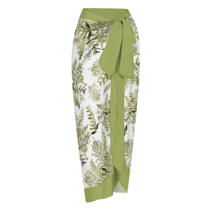 Casual Printed One-Piece Swimsuit And Cover Up 2305102670