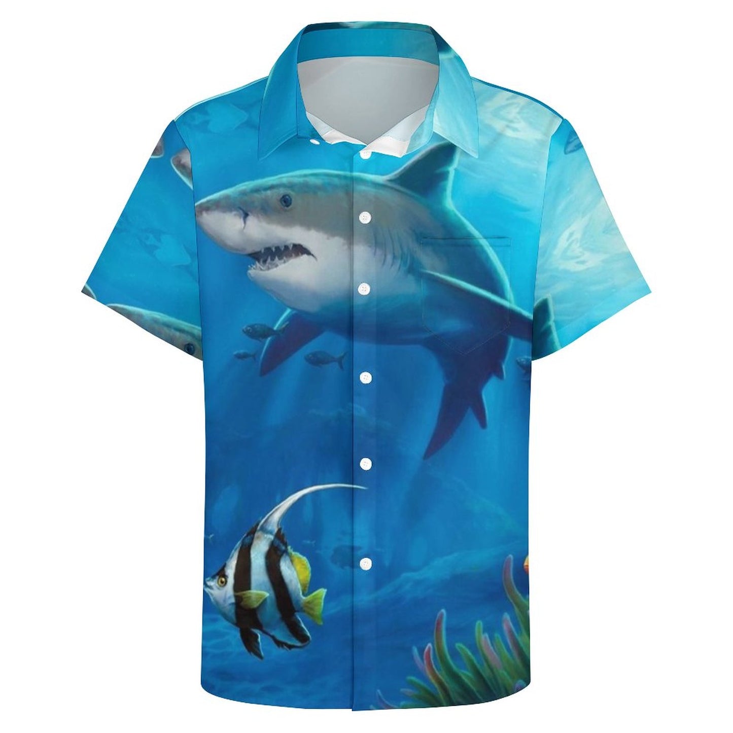 Men's Hawaiian Print Resort Shirt 2304108672
