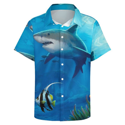 Men's Hawaiian Print Resort Shirt 2304108672
