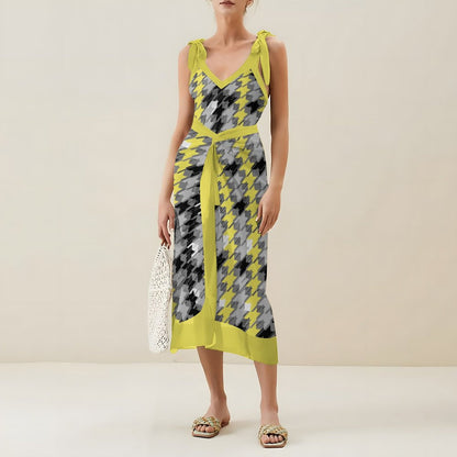 Casual Printed One-Piece Swimsuit And Cover Up 2305102484
