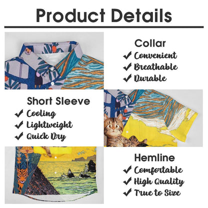 Men's Hawaiian Casual Short Sleeve Shirt 2306105725