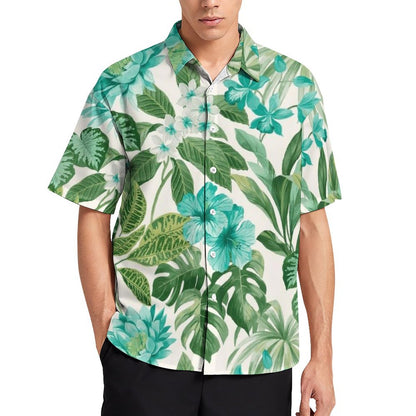 Men's Hawaiian Print Resort Shirt 2305101548