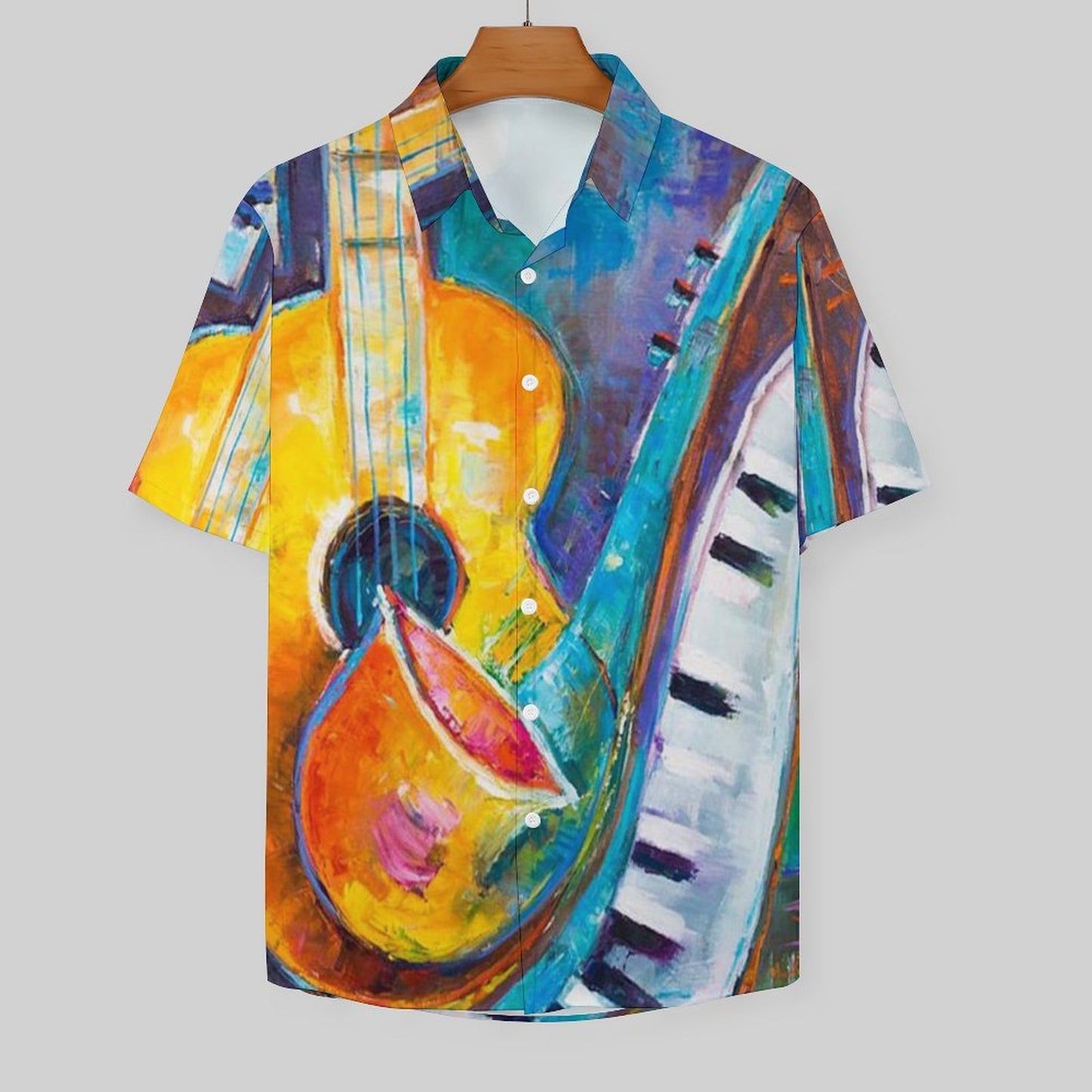 Men's Hawaiian Print Resort Shirt 2305102018