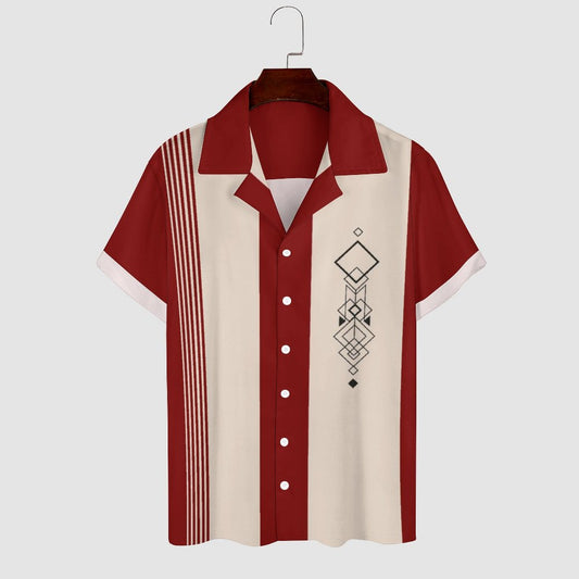 Men's Hawaiian Print Casual Shirt 2304104795