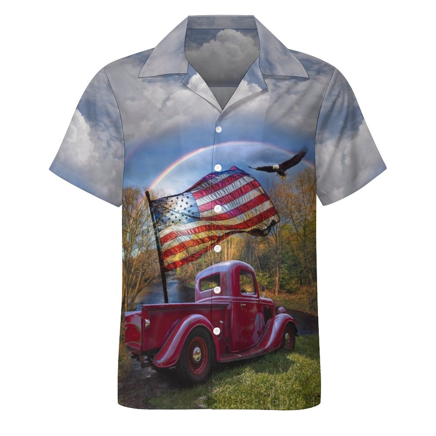 Men's Hawaiian Casual Short Sleeve Shirt 2305104758